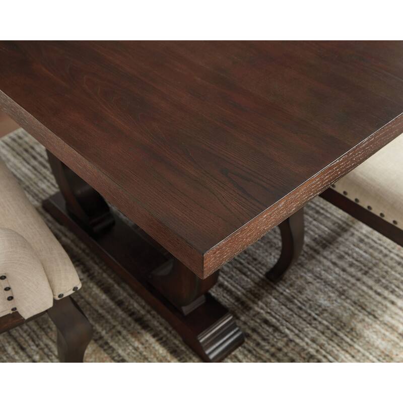 Brockway Extension Leaf Trestle Dining Set
