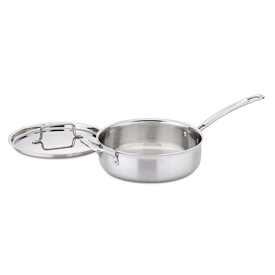 Cuisinart 8933-24H 3-Quart Saute Pan w/Helper & Cover, Stainless Steel -  Bed Bath & Beyond - 22484697