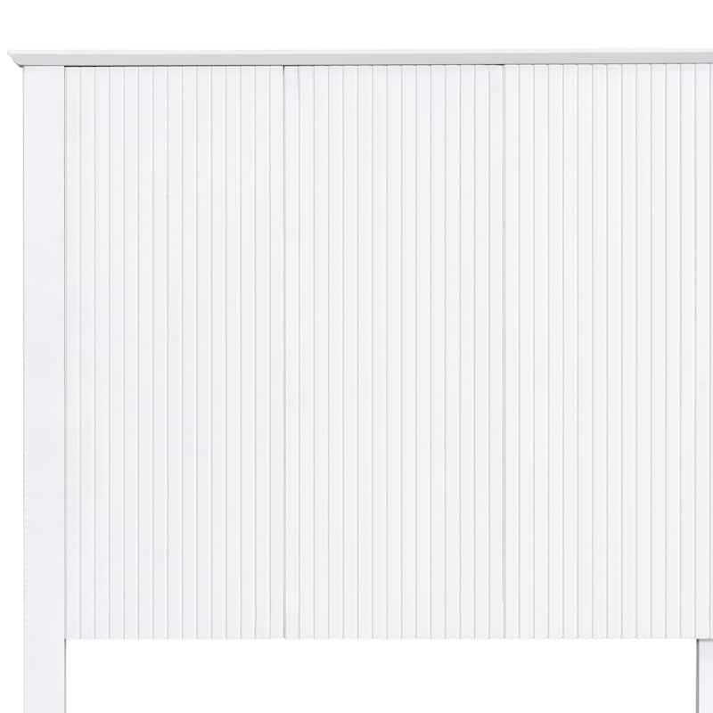 Christopher Knight Home - Brookhaven Modern Wooden Panel Bed with Vertical Slat Headboard