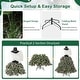 preview thumbnail 8 of 8, Costway 5 FT Artificial Mannequin Tree with 465 Branch Tips 50 Warm - See Details