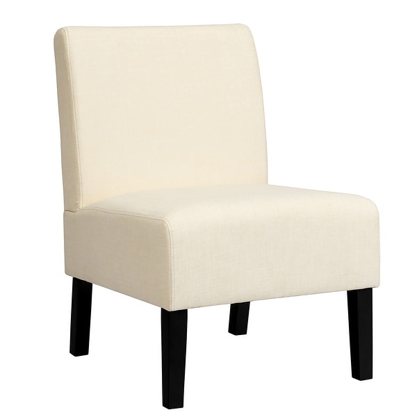 Costway armless accent chair online modern velvet leisure chair