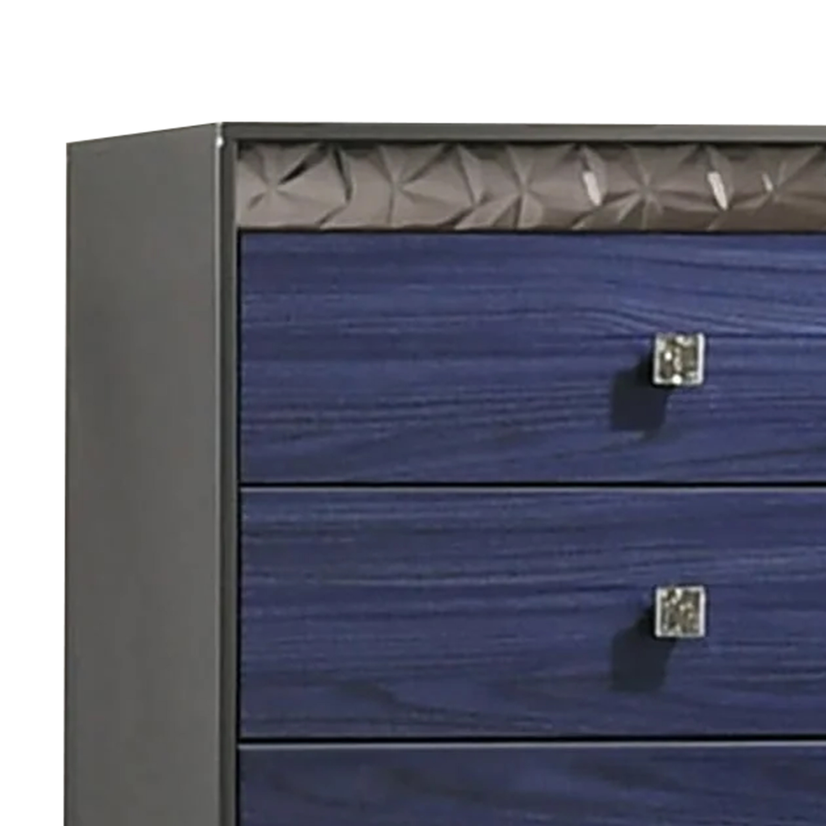tall blue dresser RWYHG Farmhouse 6 Drawer Set of 2, Chest of Drawers for Bedroom, 43.5