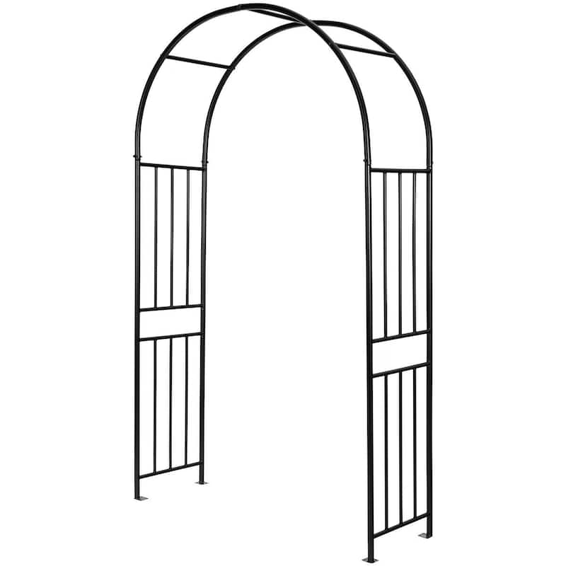 Costway 7.2Ft Garden Arch Steel Arbor Wedding Garden Decoration - See Details