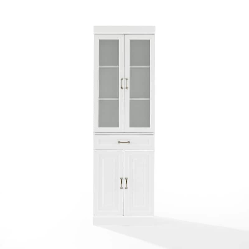Crosley Stanton Glass Door Pantry - 14.5"x23.75"x78"