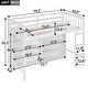 preview thumbnail 3 of 16, Twin Size Loft Bed With 8 Open Storage Shelves Snd Built-in Ladder for Home