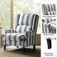 preview thumbnail 74 of 74, Olympus Upholstered Classic Manual Wingback Recliner with Spindle Legs by HULALA HOME