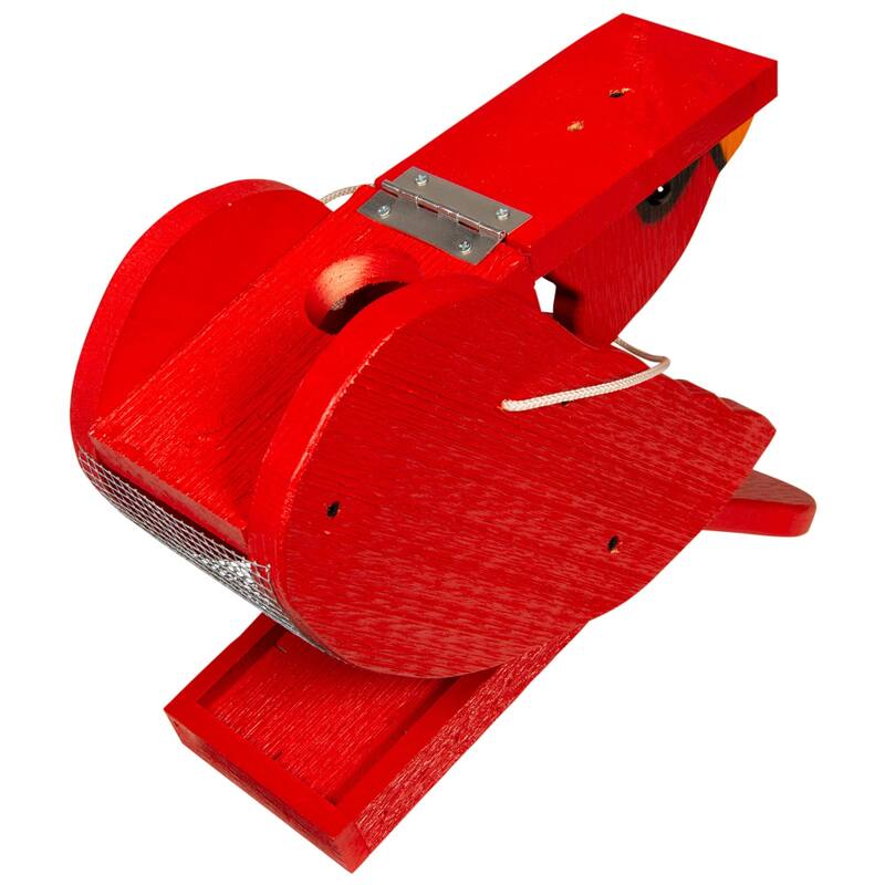 Pine Cardinal Bird Shaped Feeder