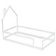 preview thumbnail 16 of 24, Twin Size Wood Bed With House-Shaped Headboard Floor Bed With Fences