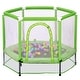 preview thumbnail 13 of 28, 55'' Toddlers Trampoline With Safety Enclosure Net And Balls, Indoor Outdoor Mini Trampoline For Kids