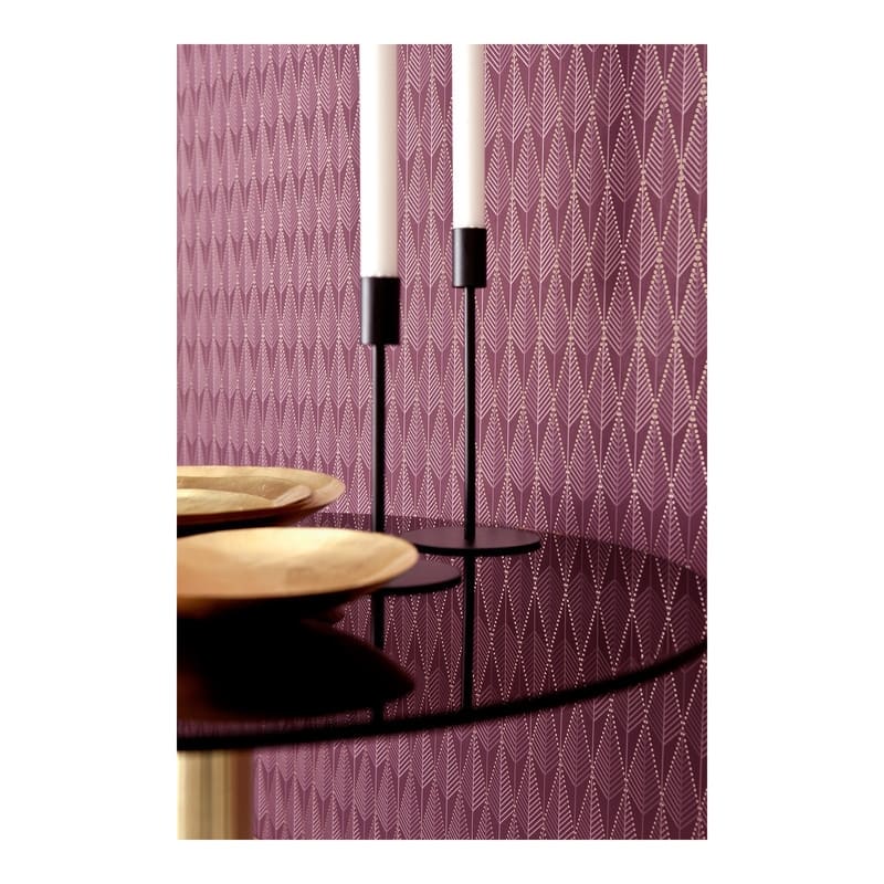 Eco Wallpaper Padma Purple Geometric Texture Wallpaper - 20.9 x 396 x 0.025