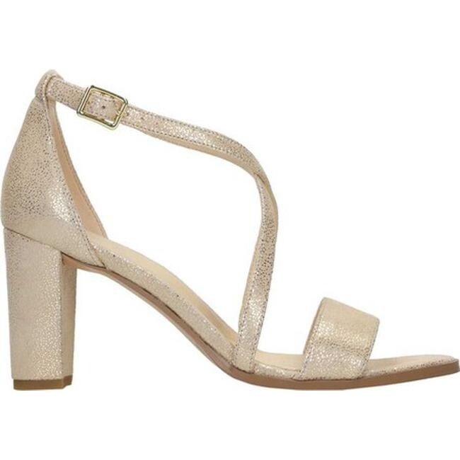 clarks nubuck leather perforated heeled sandals