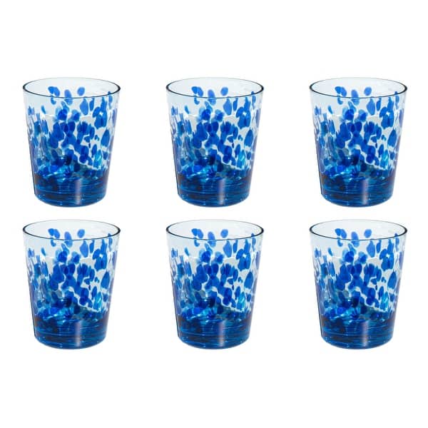 slide 2 of 6, Abode Homewares Vetro Acrylic Drinking Glass - Blue - Set of 6 16.1 oz