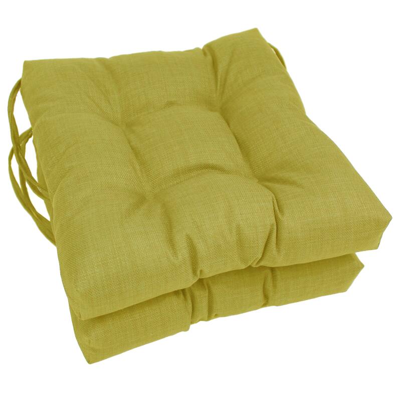 16-inch Square Indoor/Outdoor Chair Cushions (Set of 2) - 16 x 16 - Lime