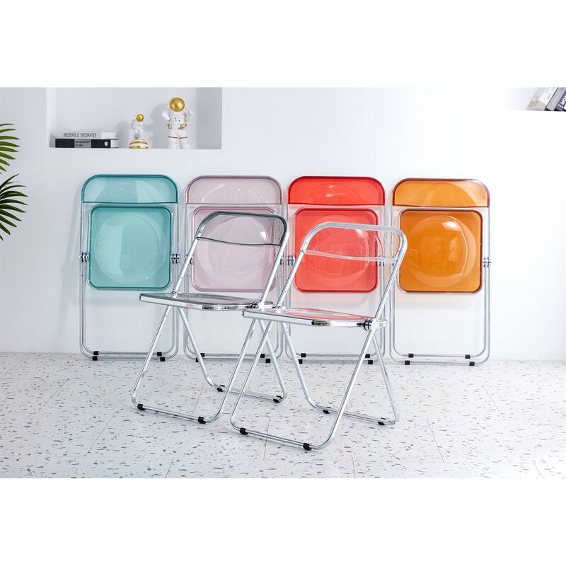 Clear Transparent Folding Chair Chair Pc Plastic