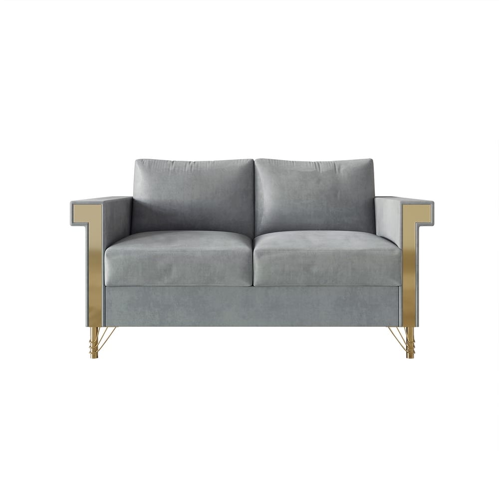 CraftPorch Luxurious Velvet Upholstered Loveseat