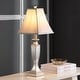 preview thumbnail 3 of 5, SAFAVIEH Lighting 28-inch Mirror Mosaic Table Lamp (Set of 2) - 11"W x 11"D x 28"H