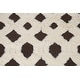 Black/ White Trellis Moroccan Oriental Wool Area Rug Handmade Carpet ...