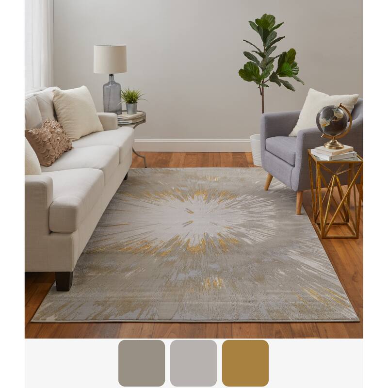 Jewel 39N4F Abstract Modern Area Rug