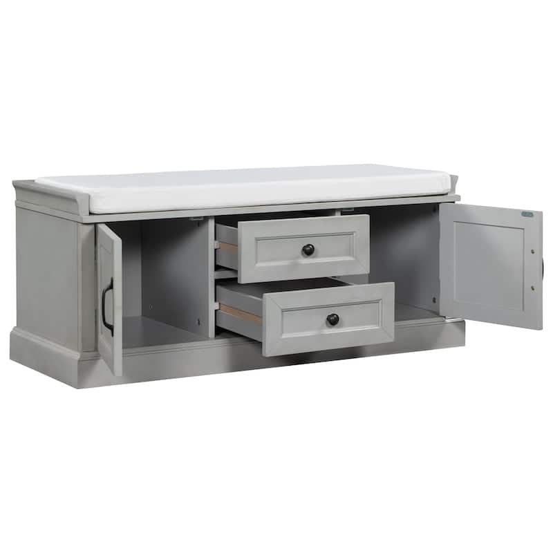 Merax Storage Bench with Removable Cushion