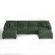 preview thumbnail 120 of 131, Oversized Chenille Modular Sectional Sofa Conversation Set with 2 Ottomans