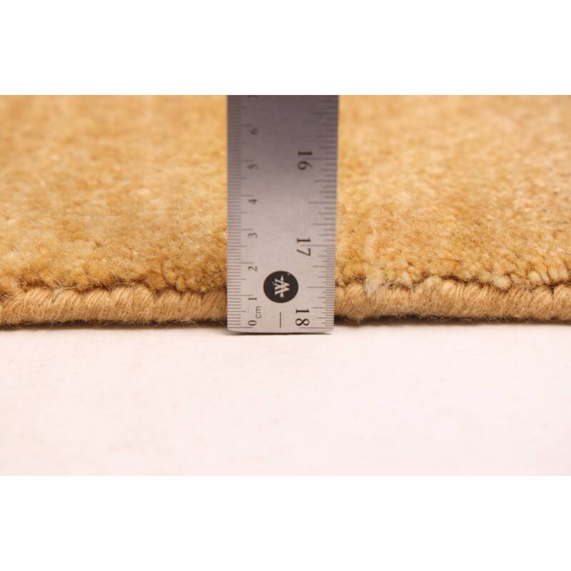 ECARPETGALLERY Hand-knotted Peshawar Ziegler Gold Wool Rug - 5'0 x 7'0