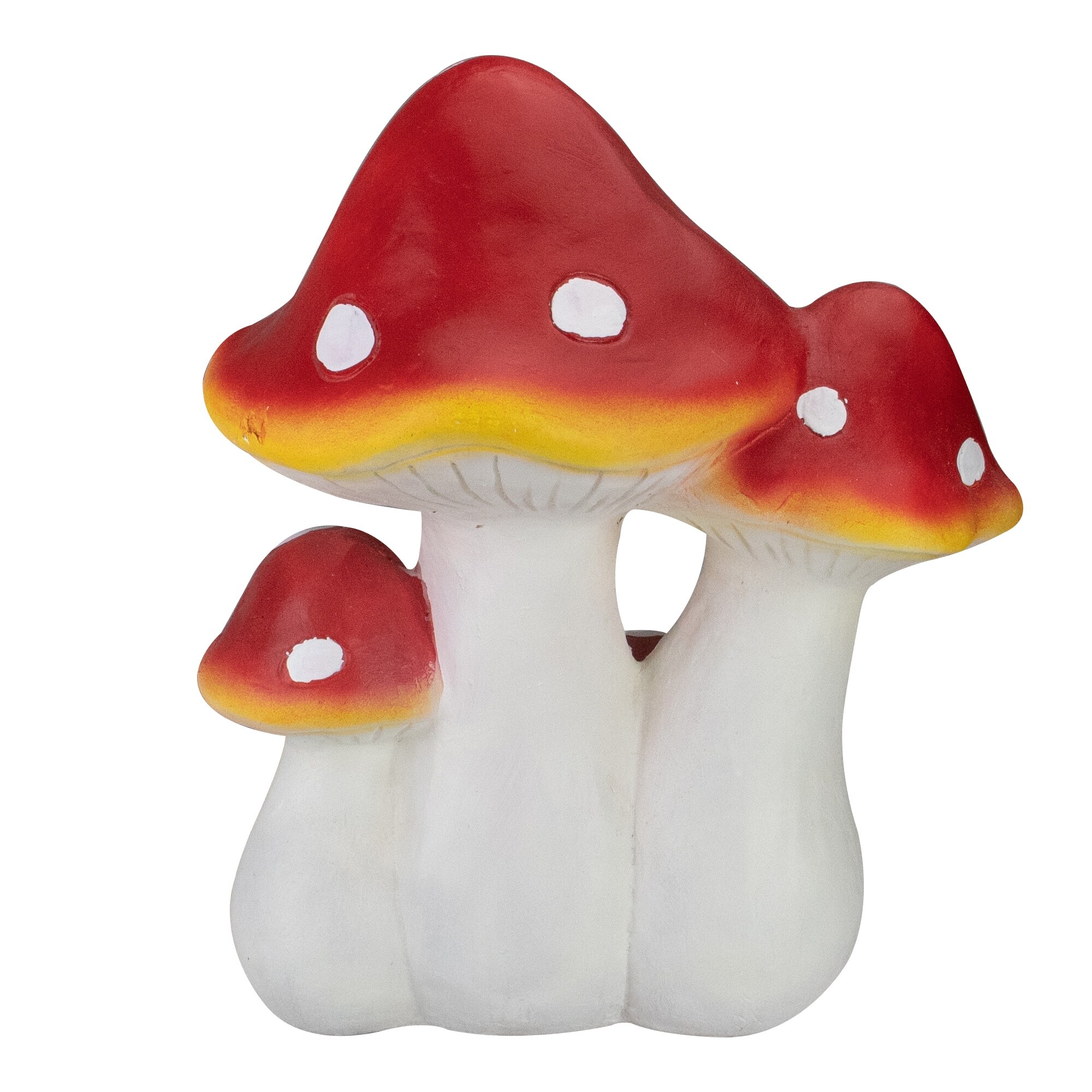 16 75 White And Red Hand Painted Mushrooms Outdoor Garden Decor Overstock 32185962