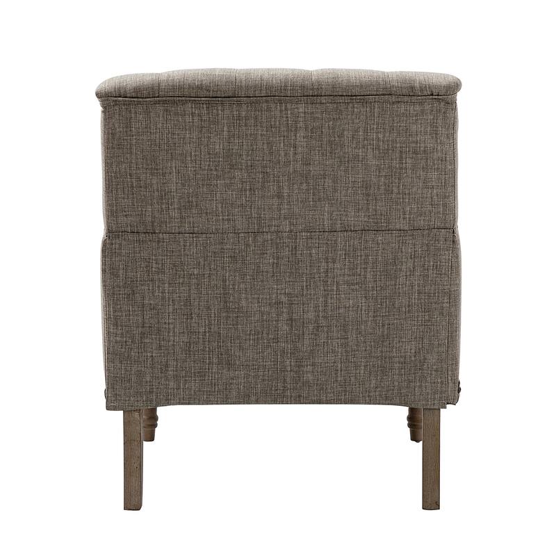 Geltrude Traditional Upholstered Accent Chair with Button Tufted Back Set of 2 by HULALA HOME