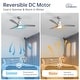preview thumbnail 87 of 86, Sofucor 48/52 Inch Ceiling Fan with Light, Solid Wood Blades for Living Room, Bedroom,Smart Optional