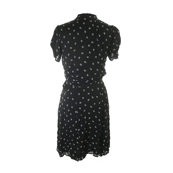 ralph lauren dress black and white