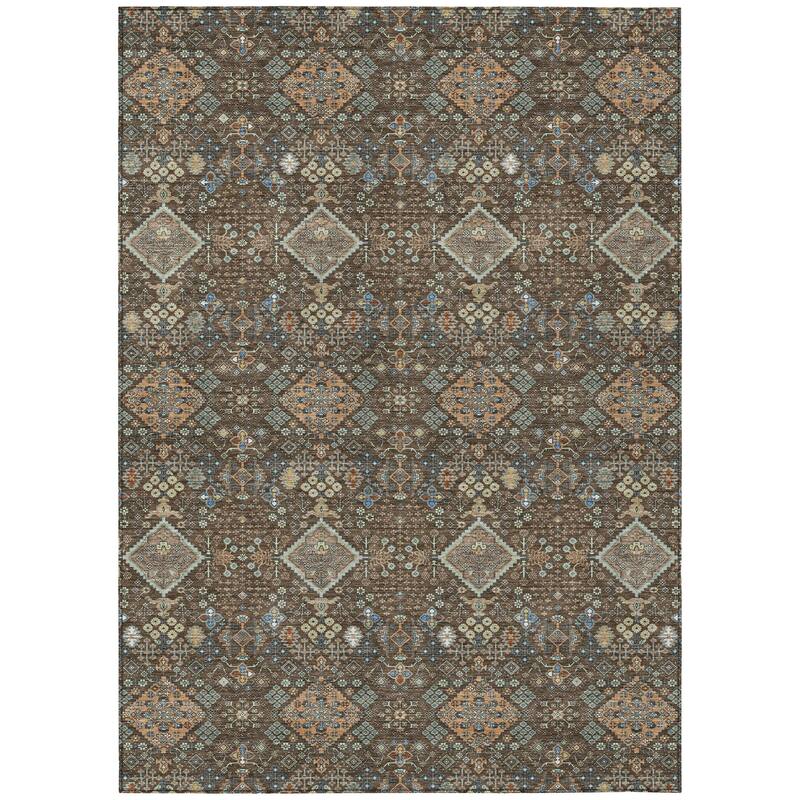 Machine Washable Indoor/ Outdoor Global Bidunga Chantille Rug