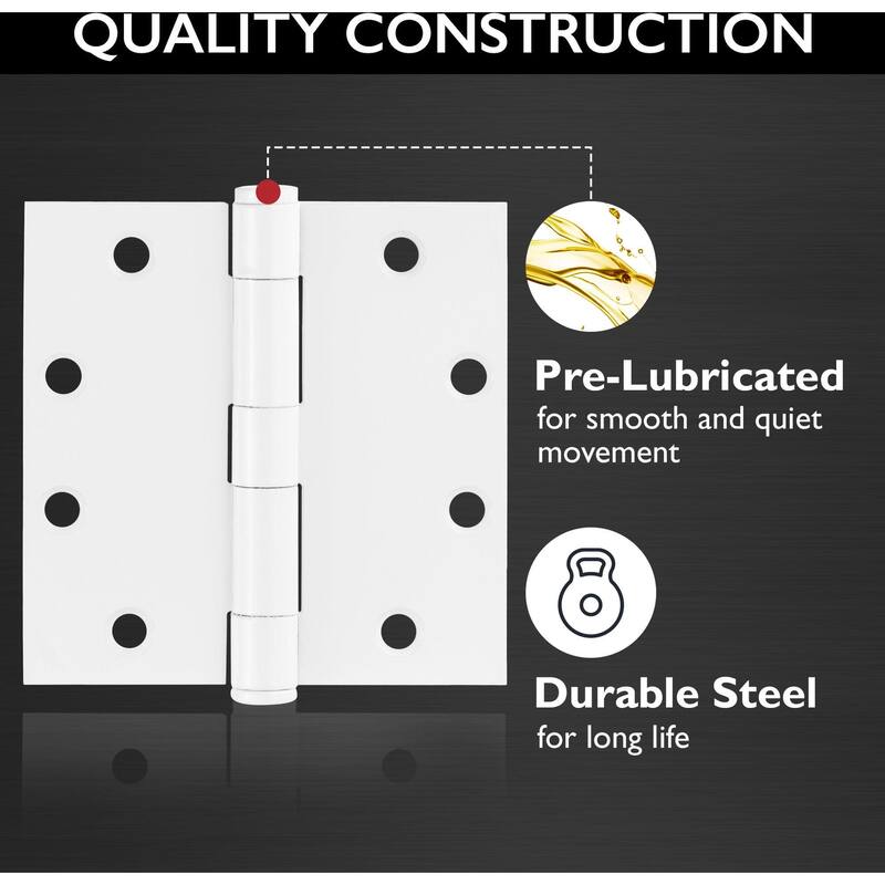 Design House 189860 4-1/2" x 4-1/2" Plain Bearing Square Corner