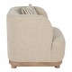 preview thumbnail 15 of 14, Furniture of America Solace Modern 3-Piece Light Brown Solid Wood Sofa Set with Accent Pillows