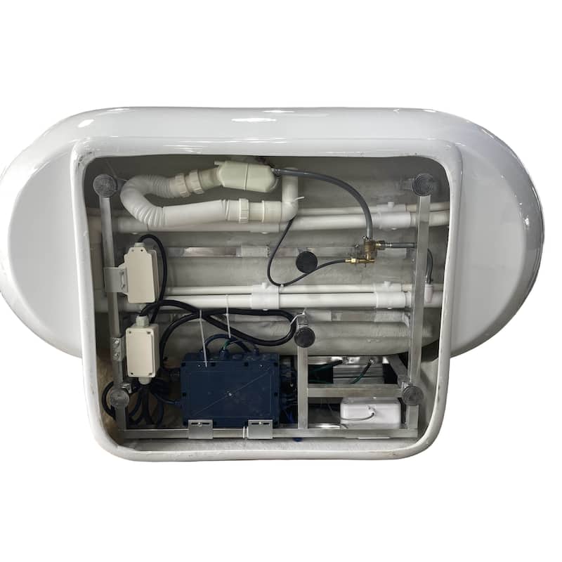 6 ft Acrylic White Whirlpool Bathtub w Fixtures