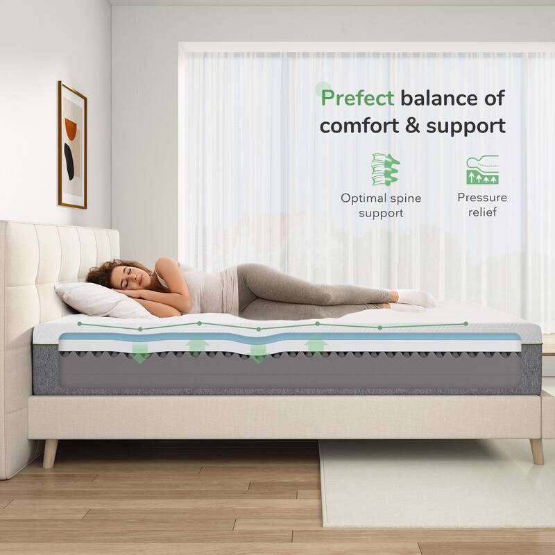Novilla 12-inch Medium Comfort Gel Memory Foam Mattress