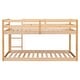 preview thumbnail 25 of 34, Modern Twin over Twin Floor Bunk Bed,Spacious And Comfortable,Easy Assembly for Bedroom
