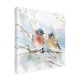 preview thumbnail 1 of 5, Katrina Pete 'Bluebird Pair in Spring' Outdoor Canvas 14 x 14