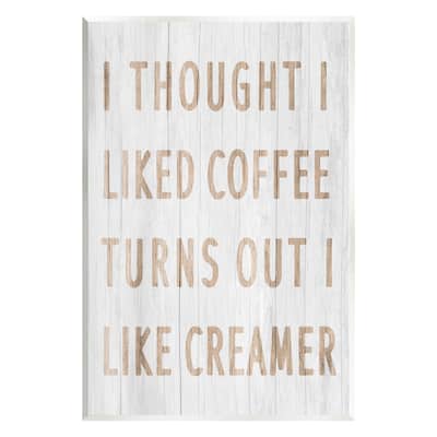 Stupell Funny Kitchen Coffee Phrase Wall Plaque Art Design by Lil' Rue