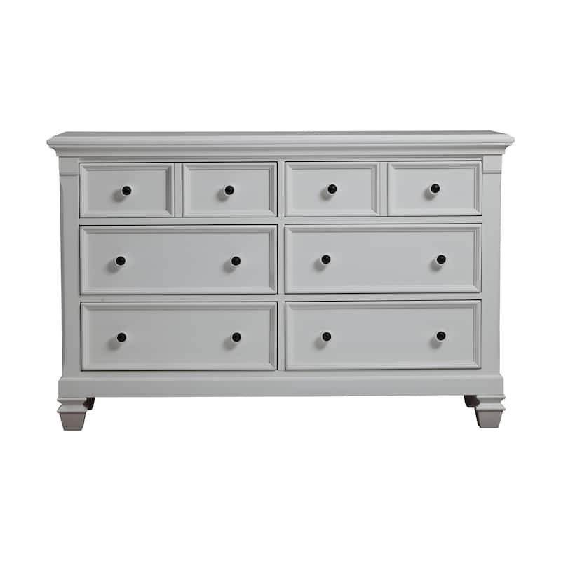 Wood Dresser with 6 Drawer for Bedroom