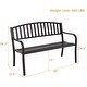 preview thumbnail 8 of 11, 50" Patio Garden Bench Park Yard Outdoor Furniture - 50.0" x 23.6" x 34.2"(L x W x H)
