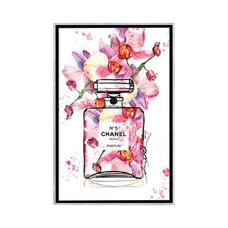 iCanvas Chanel No 5 Orchid Watercolor Painting By Soniastella by