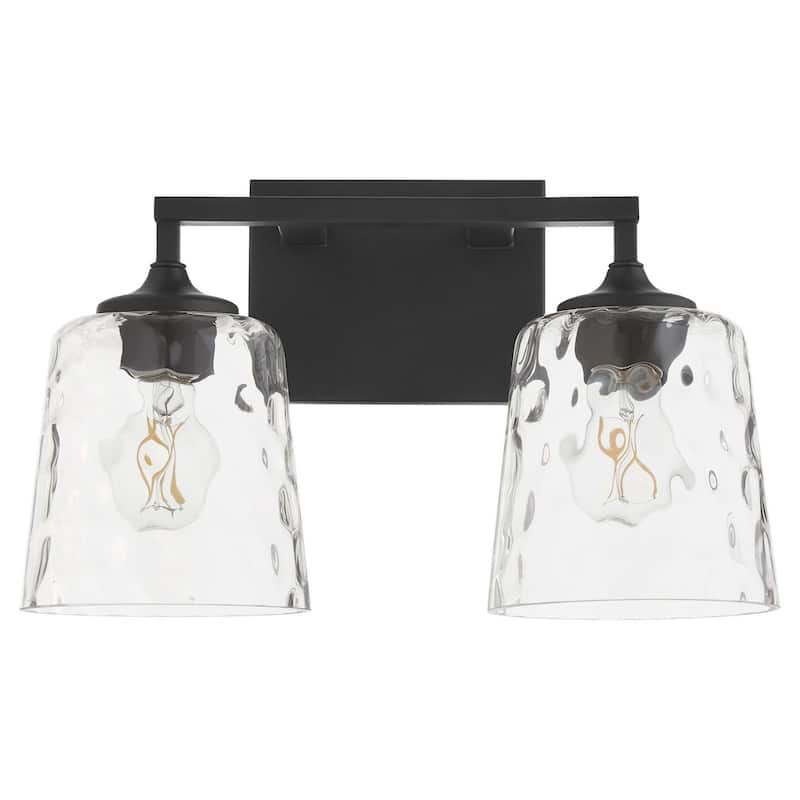 Quorum International 5005-2-1 Eldorado 2 Light 16" Wide Vanity Light - Matte Black