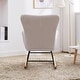 preview thumbnail 14 of 21, Teddy Upholstered Nursery Rocking Chair with High Backrest