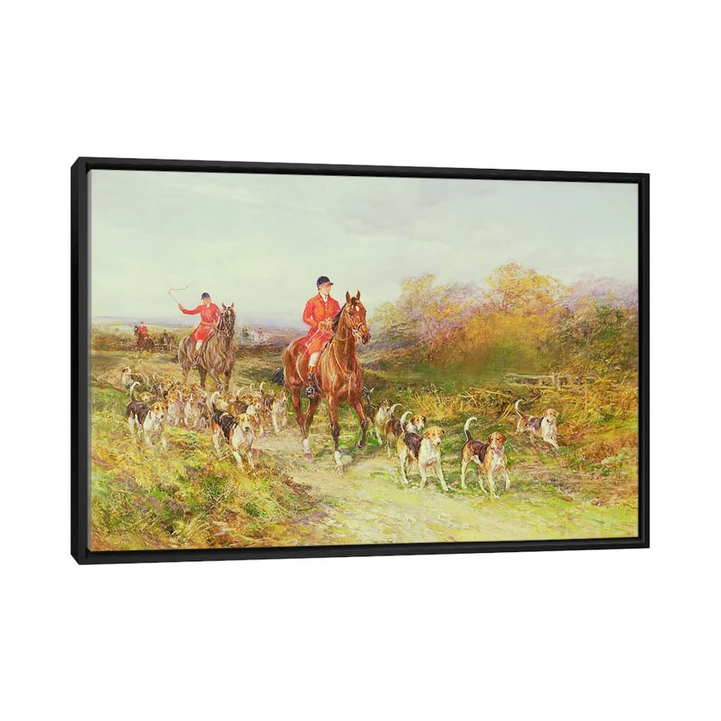iCanvas "Hunting Scene" by Heywood Hardy Framed Canvas Print