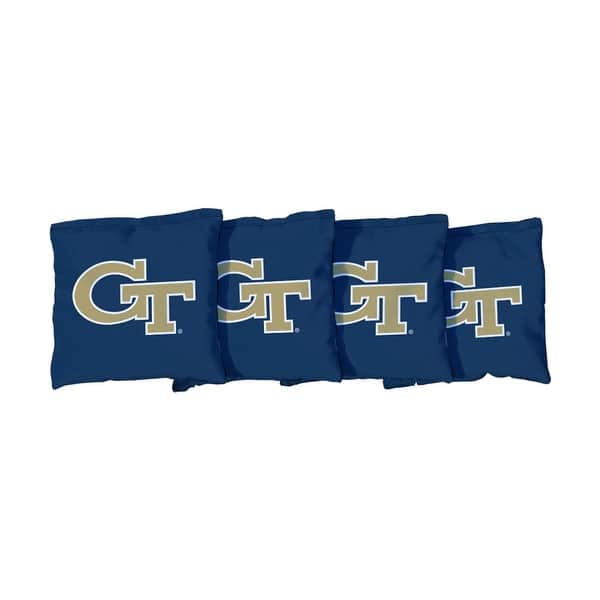 slide 2 of 3, Georgia Tech GT Yellow Jackets Navy Cornhole Bags All-Weather Resin Filled