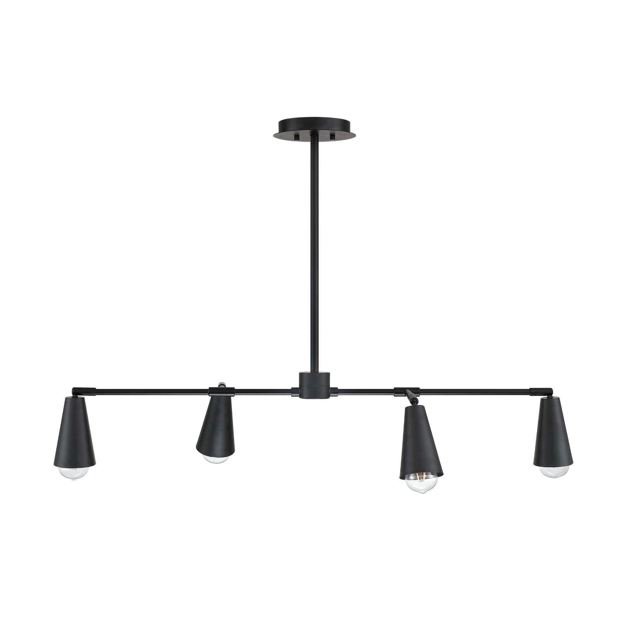 Nathan James Violet 4Light Ceiling Track Light, MidCentury Modern