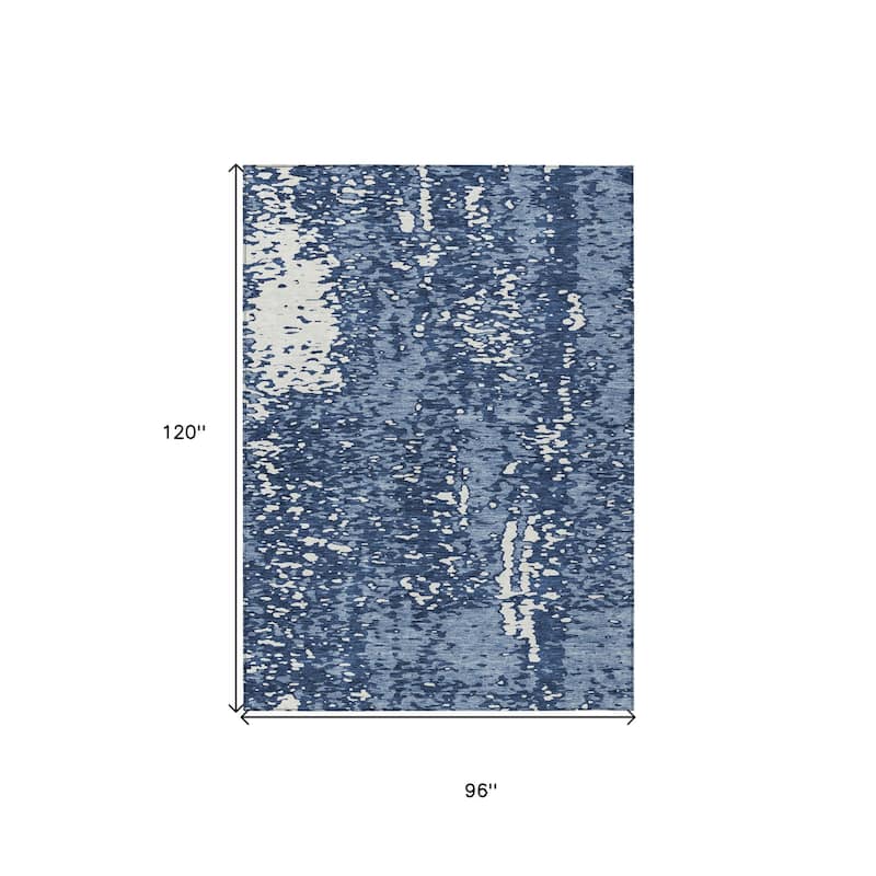 HomeRoots Abstract Transitional Rectangle Outdoor Rug