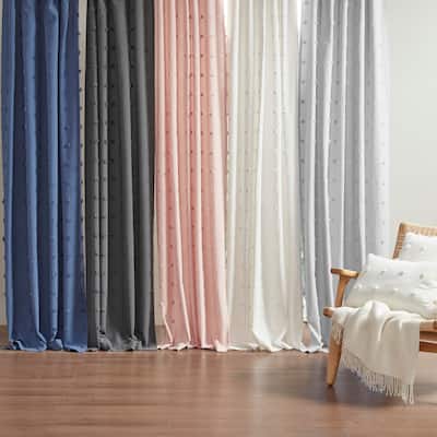 Urban Habitat Maize Cotton Jacquard Rod Pocket Single Window Curtain Panel