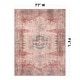 preview thumbnail 64 of 79, World Rug Gallery Vintage Bohemian Machine Washable Non Slip Area Rug