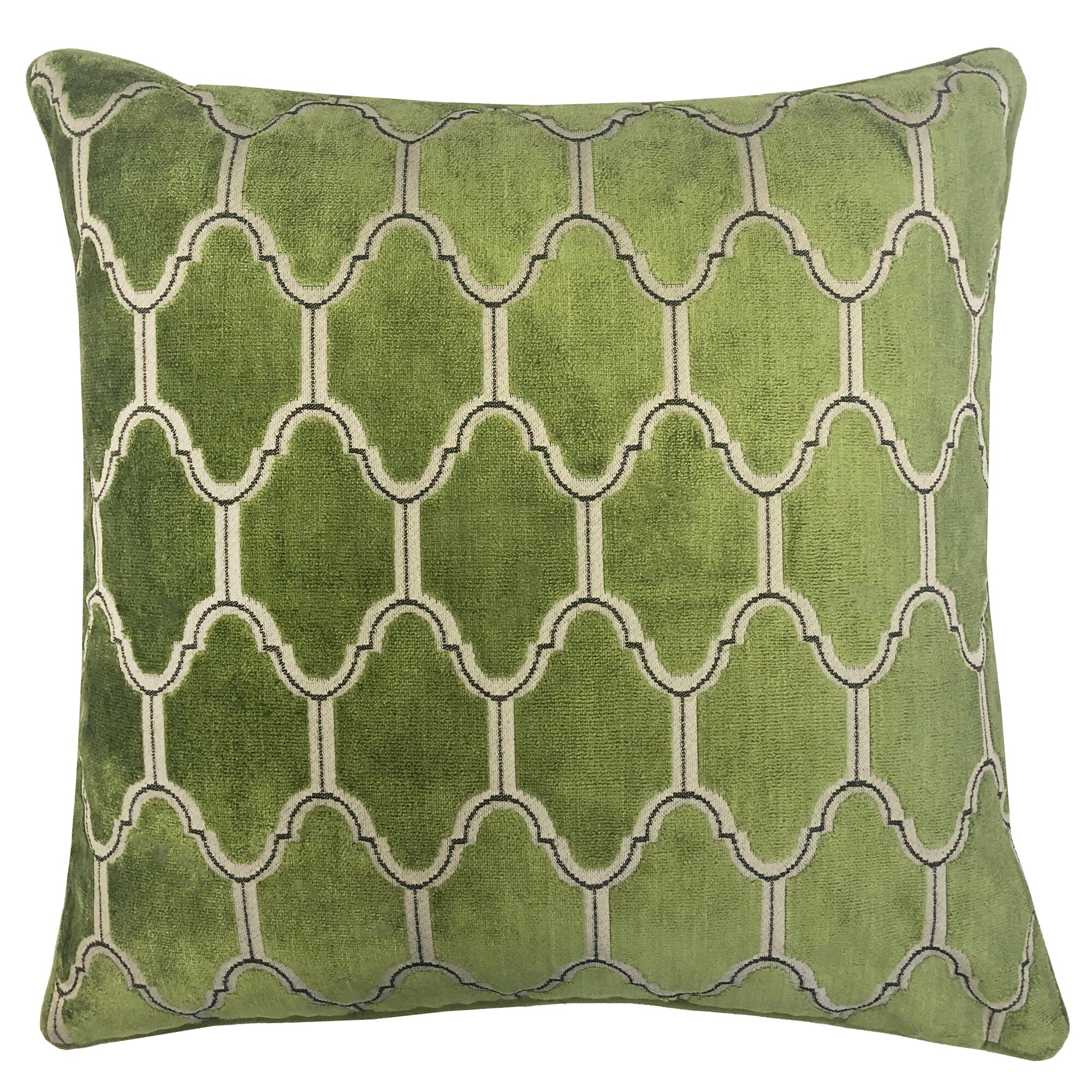 Rodeo Home Alaya Luxury Cut Velvet Square Throw Pillow - On Sale - Bed Bath  & Beyond - 31522251