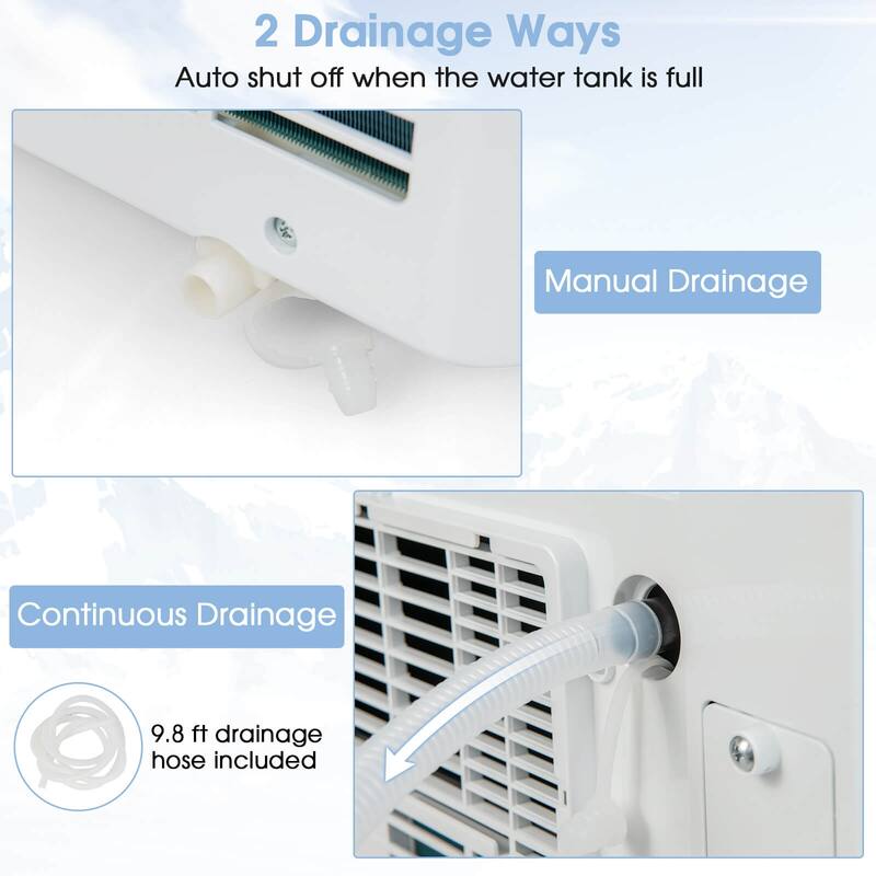 Costway 6000 BTU (10000 BTU ASHRAE) Portable Air Conditioner 3-in-1 AC - See Details